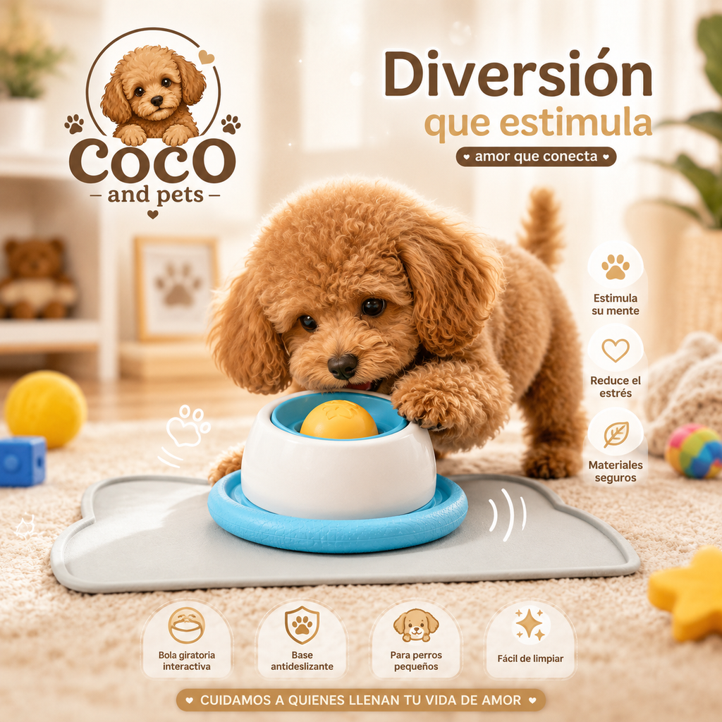 Bebedero Lamedor Interactivo para Gatos y Perros