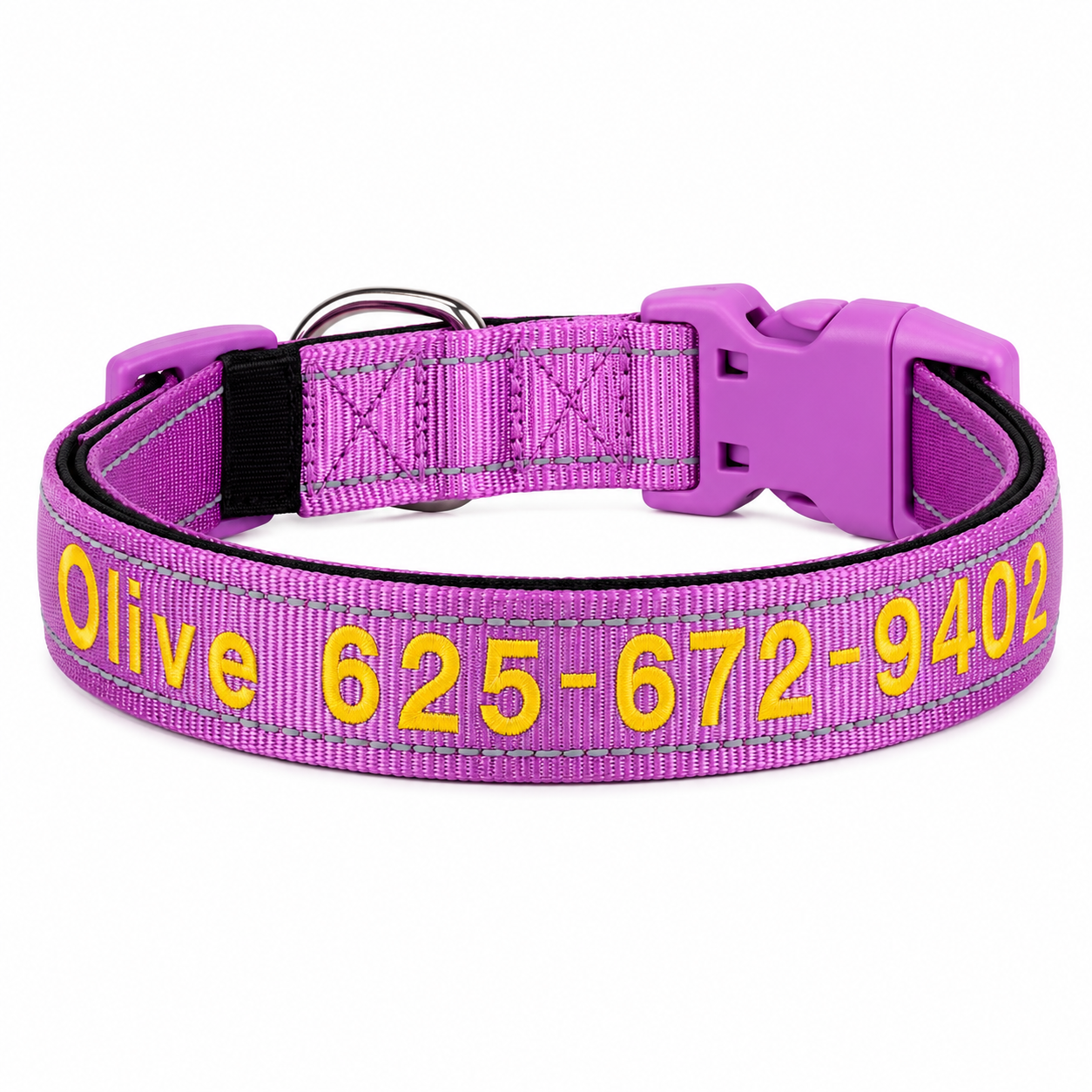 Collar Personalizado Bordado para Perros MISS