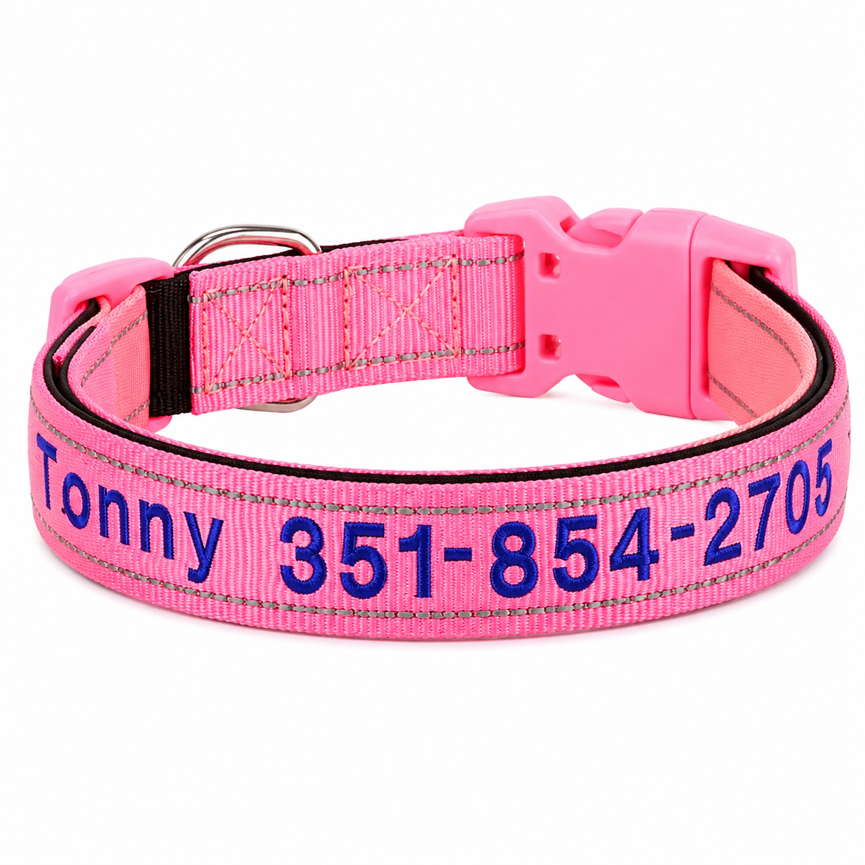 Collar Personalizado Bordado para Perros MISS