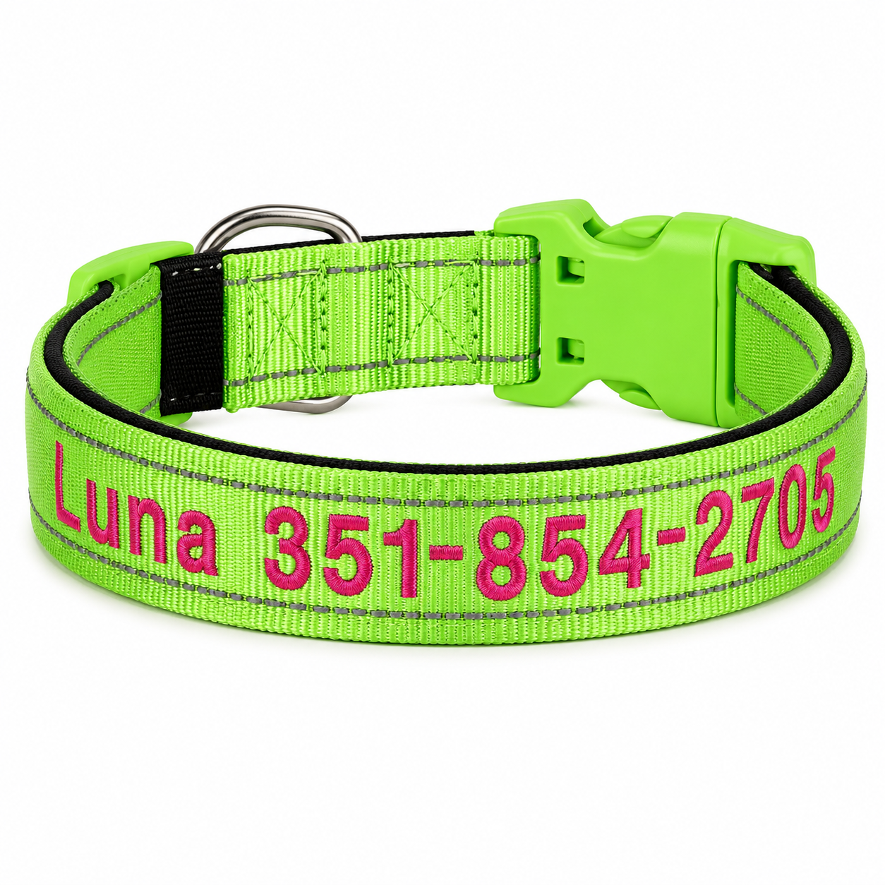 Collar Personalizado Bordado para Perros MISS