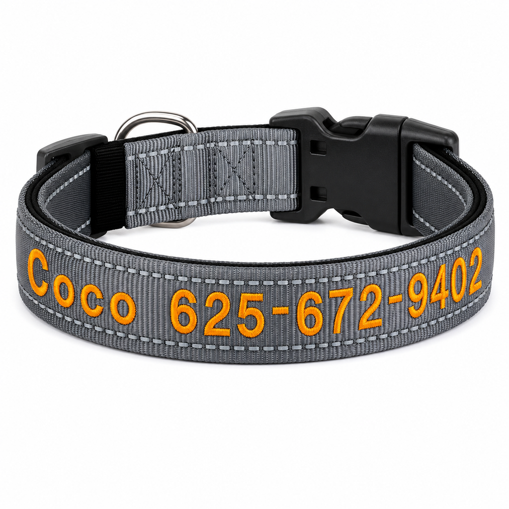 Collar Personalizado Bordado para Perros MISS