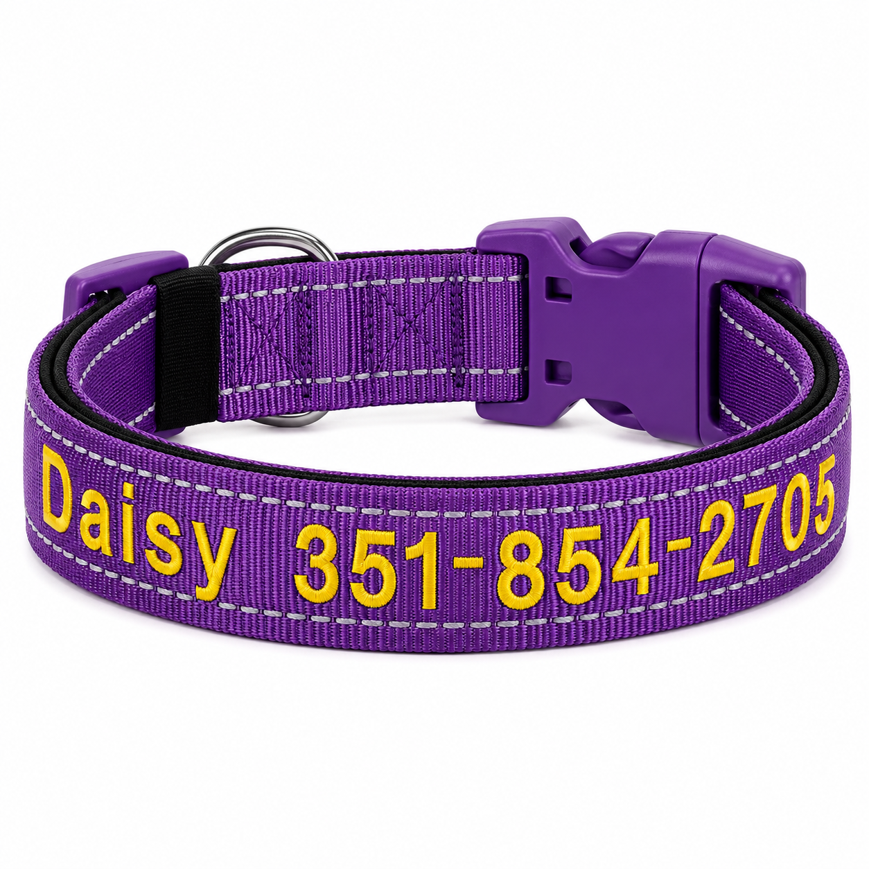 Collar Personalizado Bordado para Perros MISS