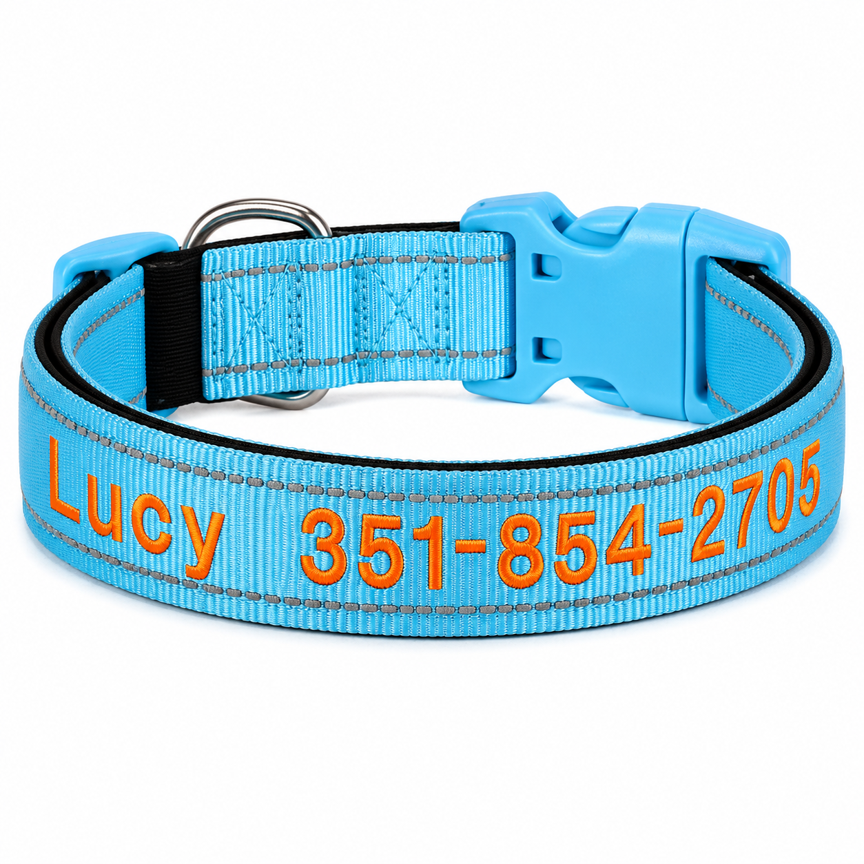 Collar Personalizado Bordado para Perros MISS