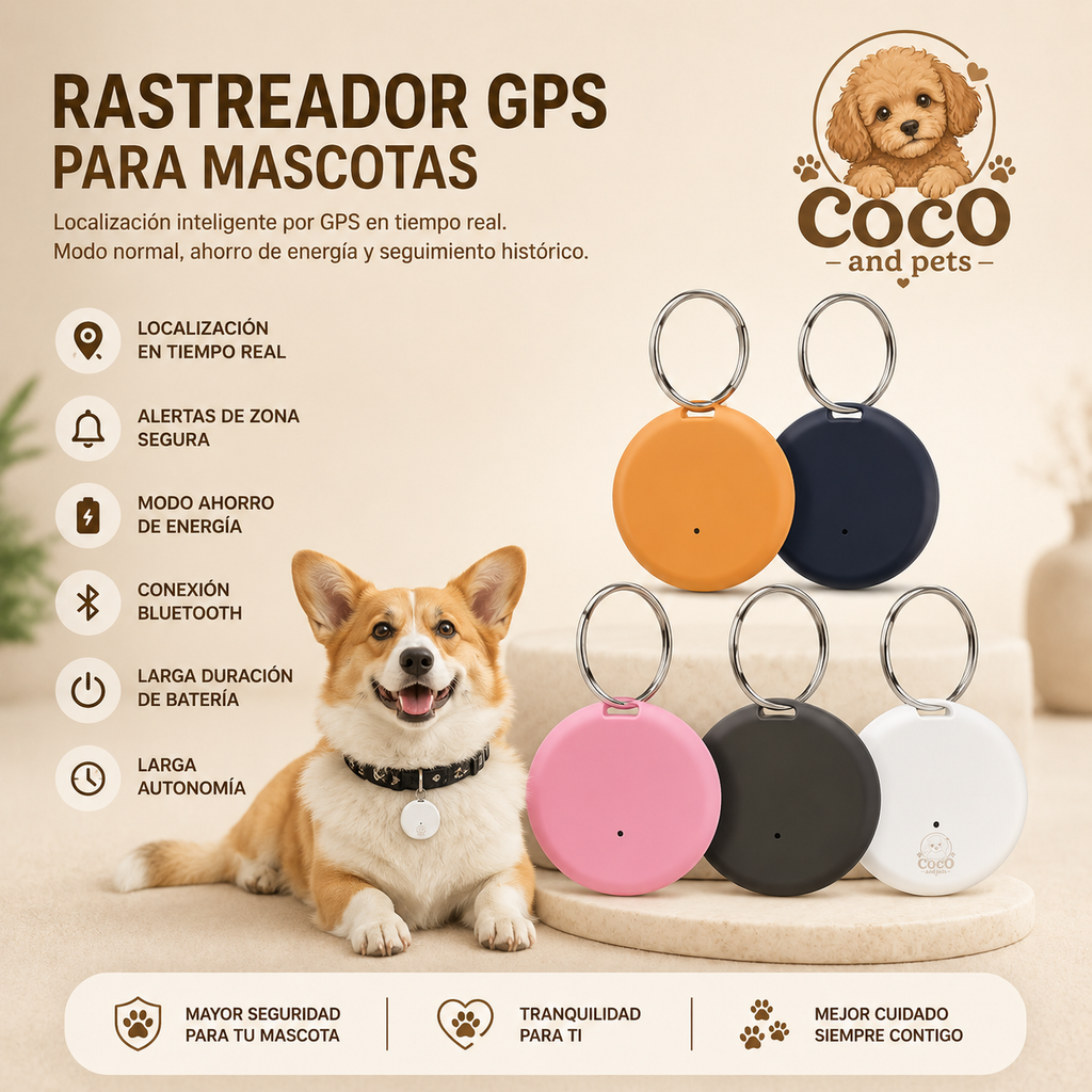 Localizador Bluetooth Inteligente para Mascotas LIU