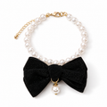 Collar de Perlas con Lazo para Perros y Gatos kira