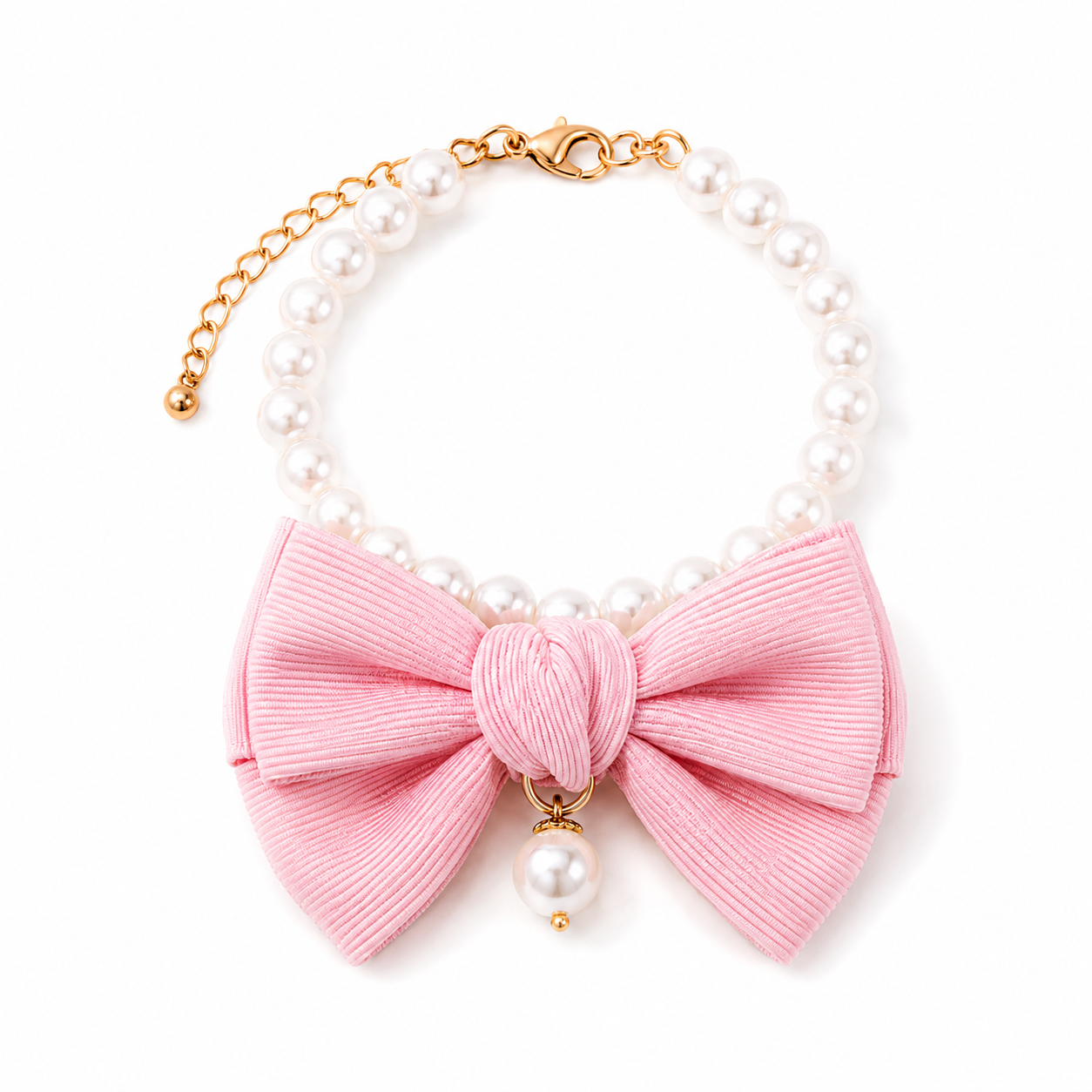 Collar de Perlas con Lazo para Perros y Gatos kira