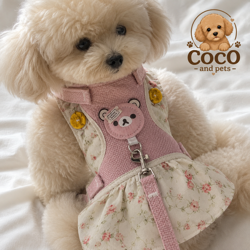 Arnés Ajustable para Perros y Gatos con Correa – Diseño Suave y Cómodo Alma