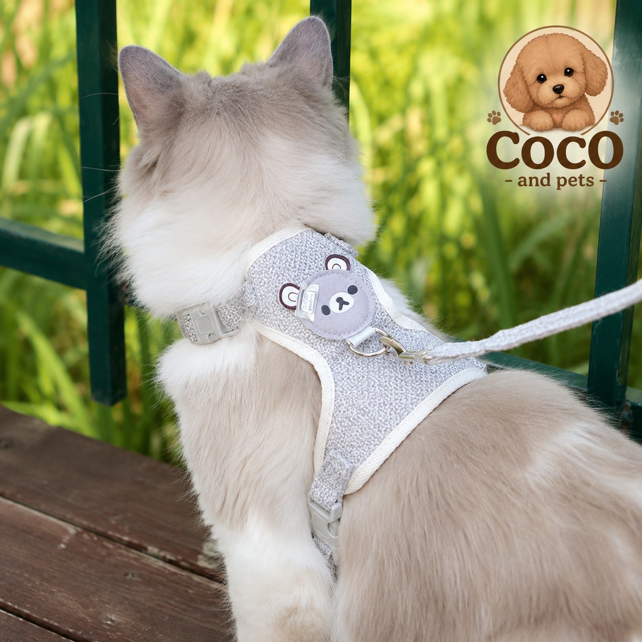 Arnés Ajustable para Perros y Gatos con Correa – Diseño Suave y Cómodo Alma