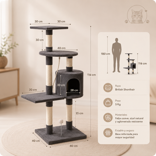 Arbol Rascador Para Gatos