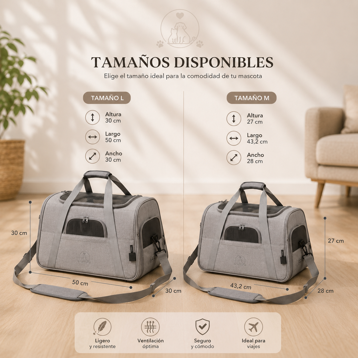 Transportin Para Perros Y Gatos