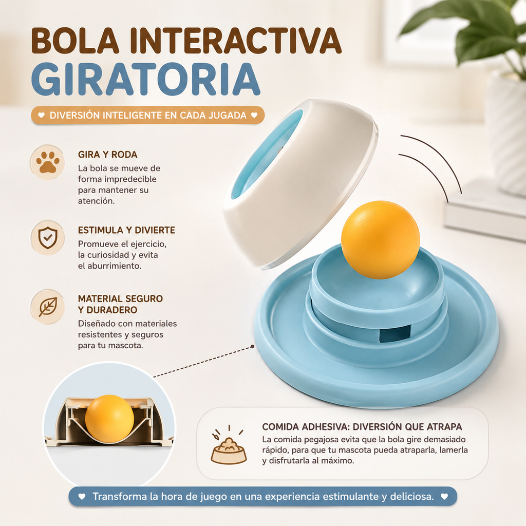 Bebedero Lamedor Interactivo para Gatos y Perros