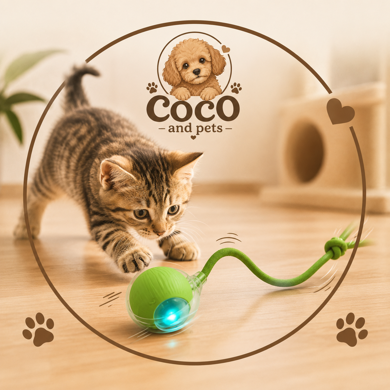 Pelota Inteligente Interactiva para Gatos