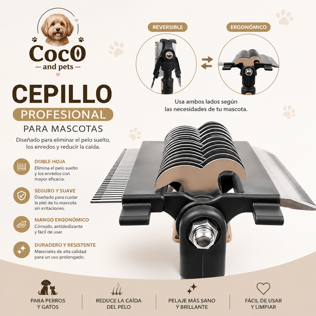 Cepillo Profesional Deslanador patric