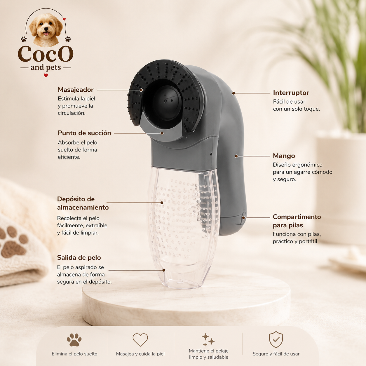 Cepillo Aspirador premium
