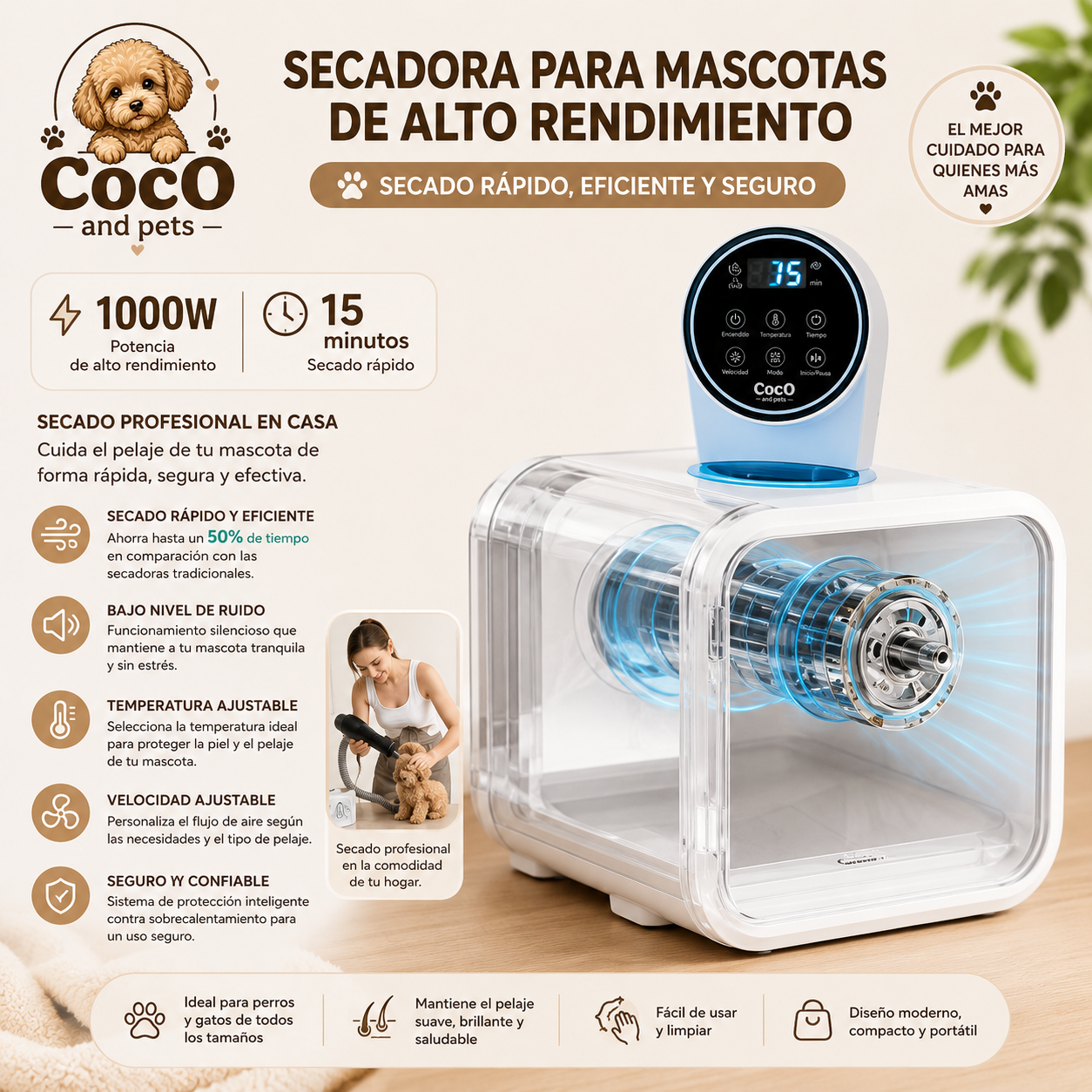 SECADORA Silenciosa Premium