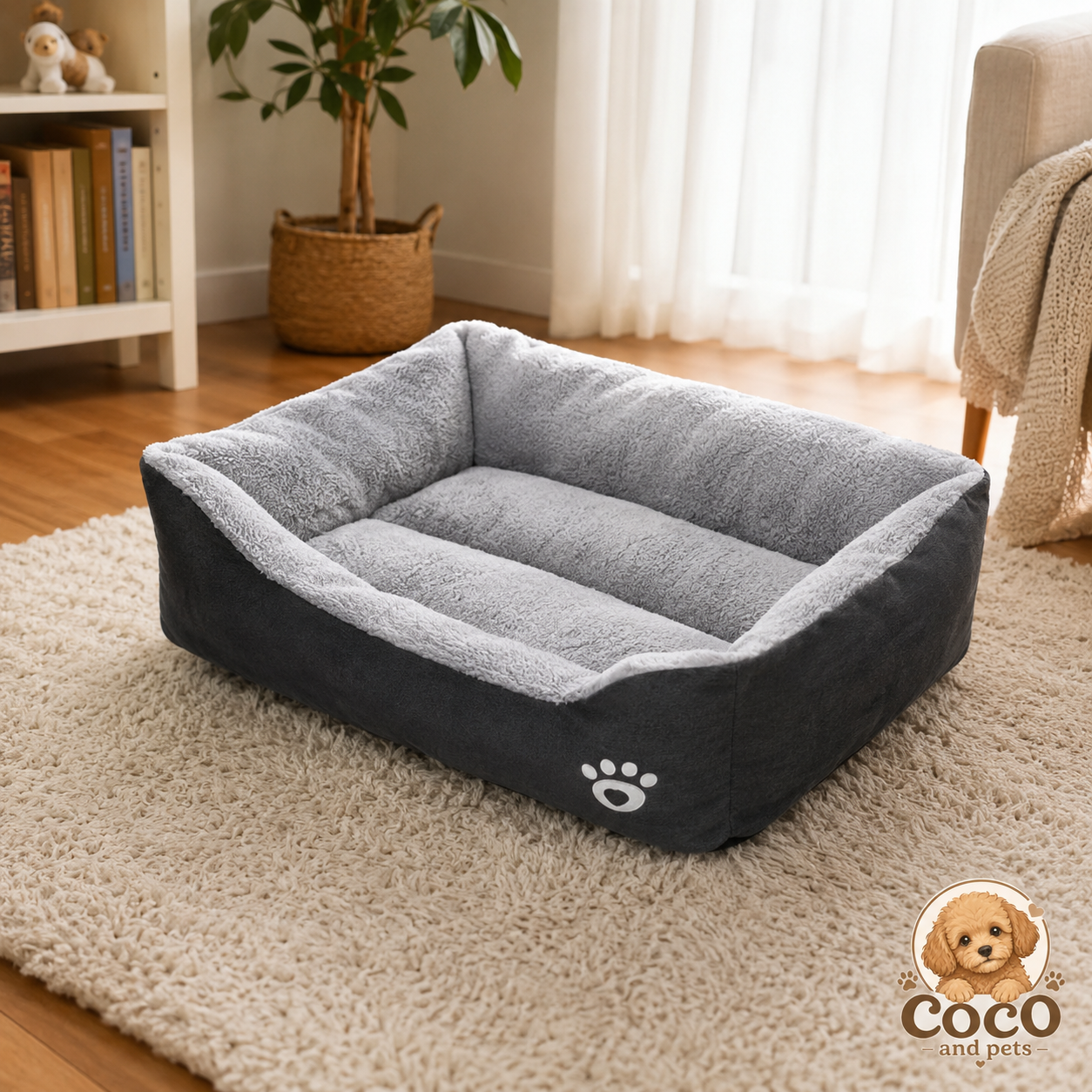 Cama Premium Acolchada para Perros marc