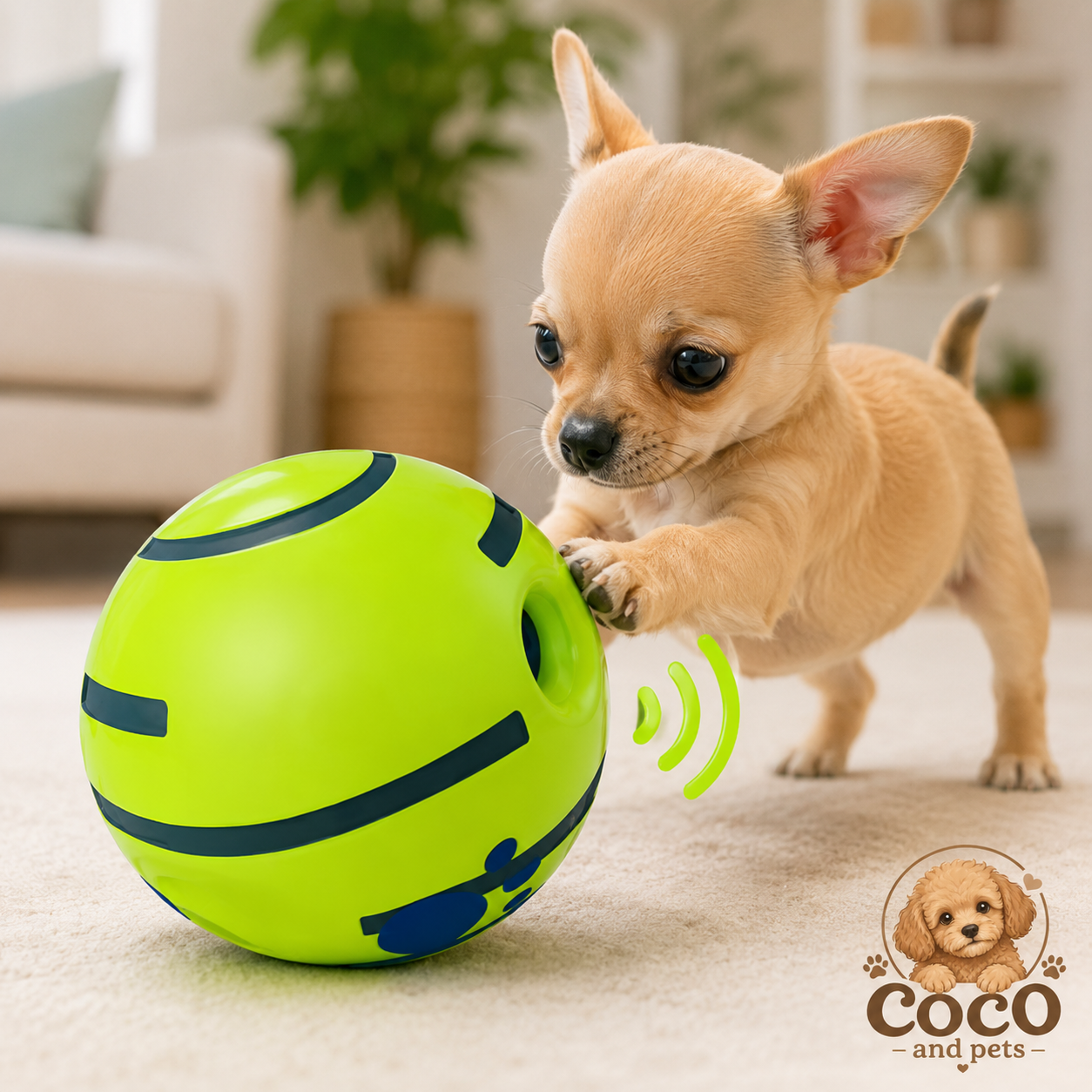 Pelota Interactiva con Rebote para Perros vernat