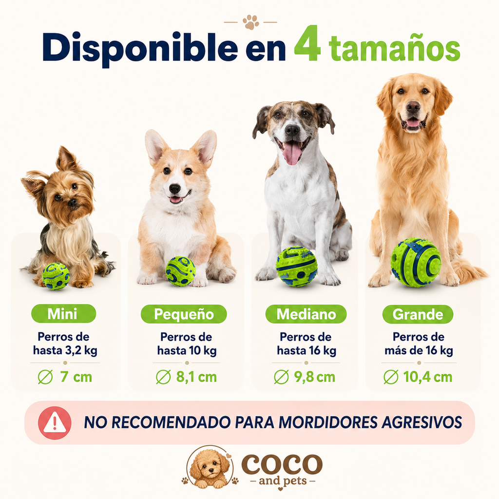 Pelota Interactiva con Rebote para Perros vernat