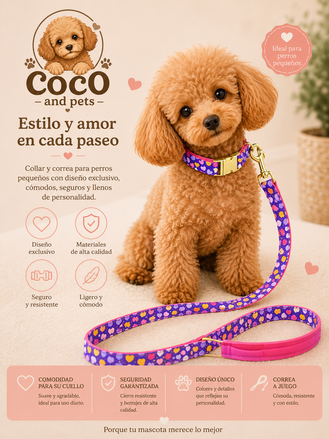 COLLAR Y CORREA COCO
