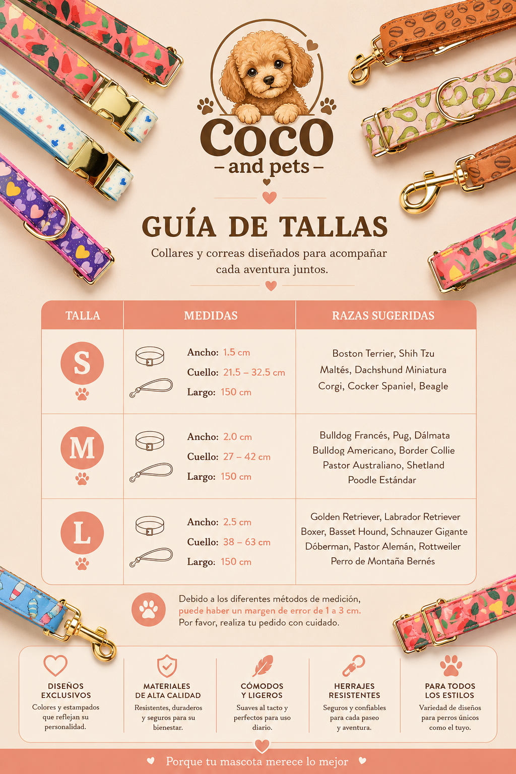 COLLAR Y CORREA COCO