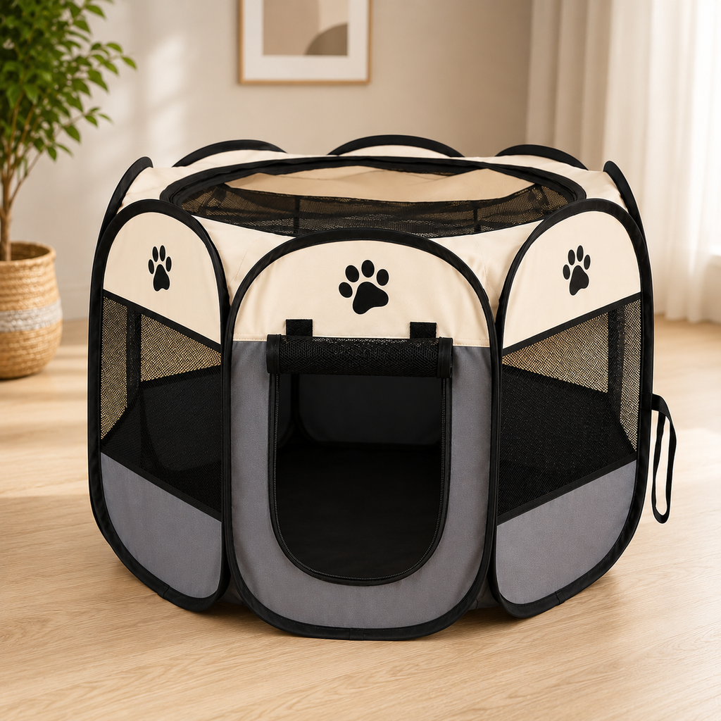 Parque Plegable para Mascotas Patricia – Cómodo, Seguro y Fácil de Transportar