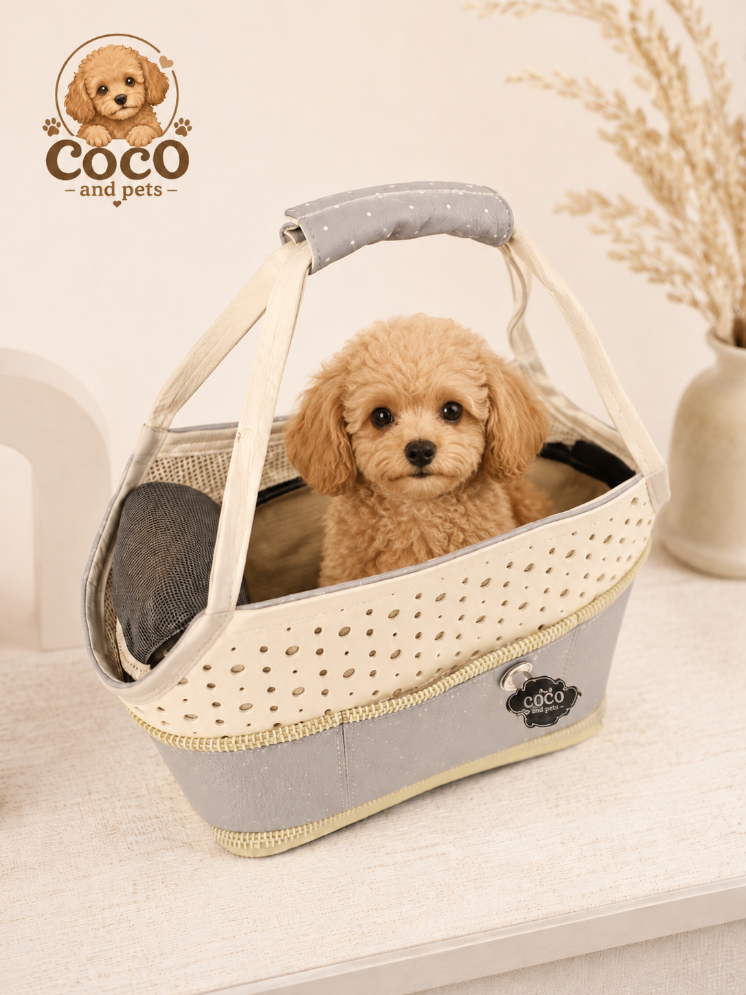 Bolso transportín premium para mascotas Marc
