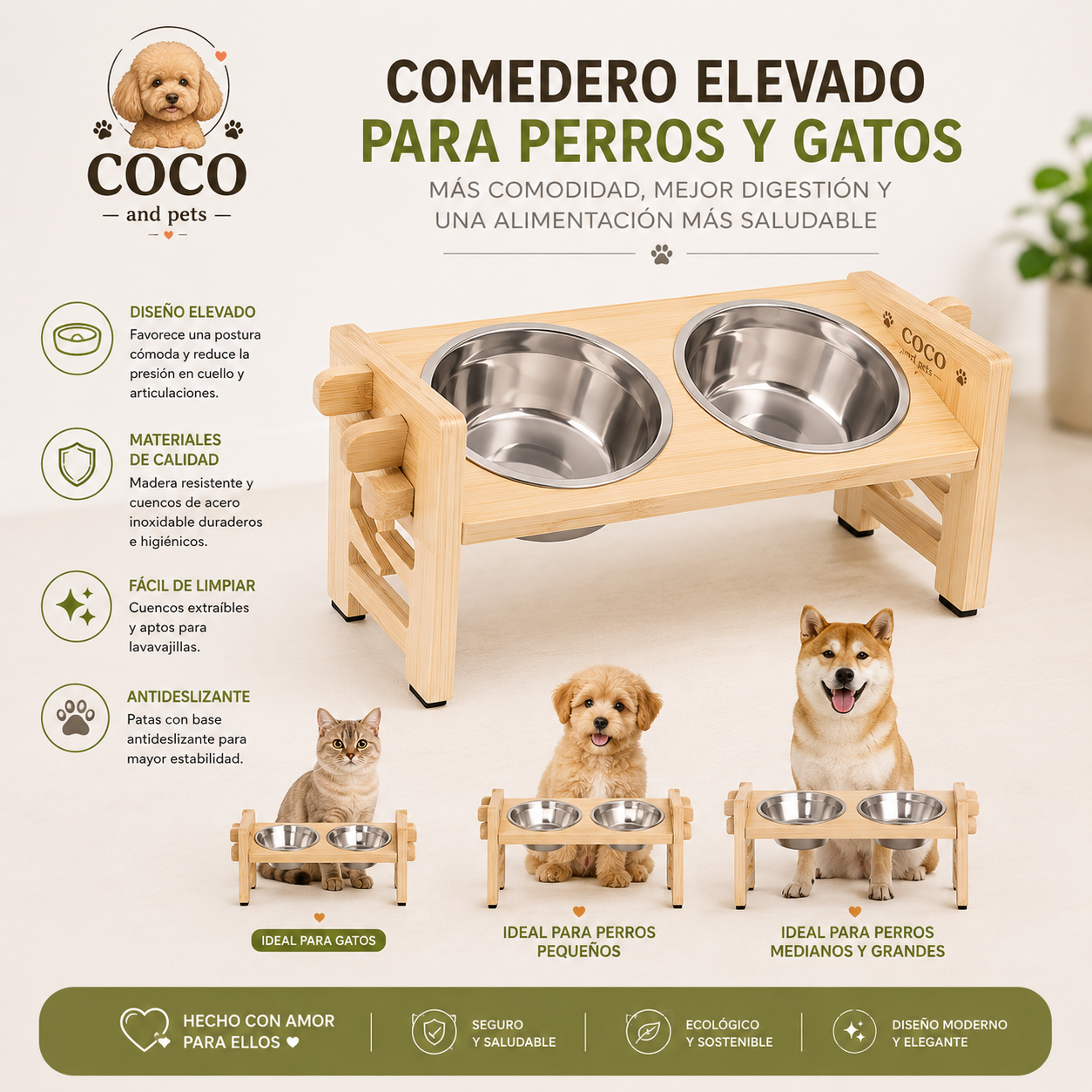 Mejora su Digestión con Nuestro Comedero Elevado