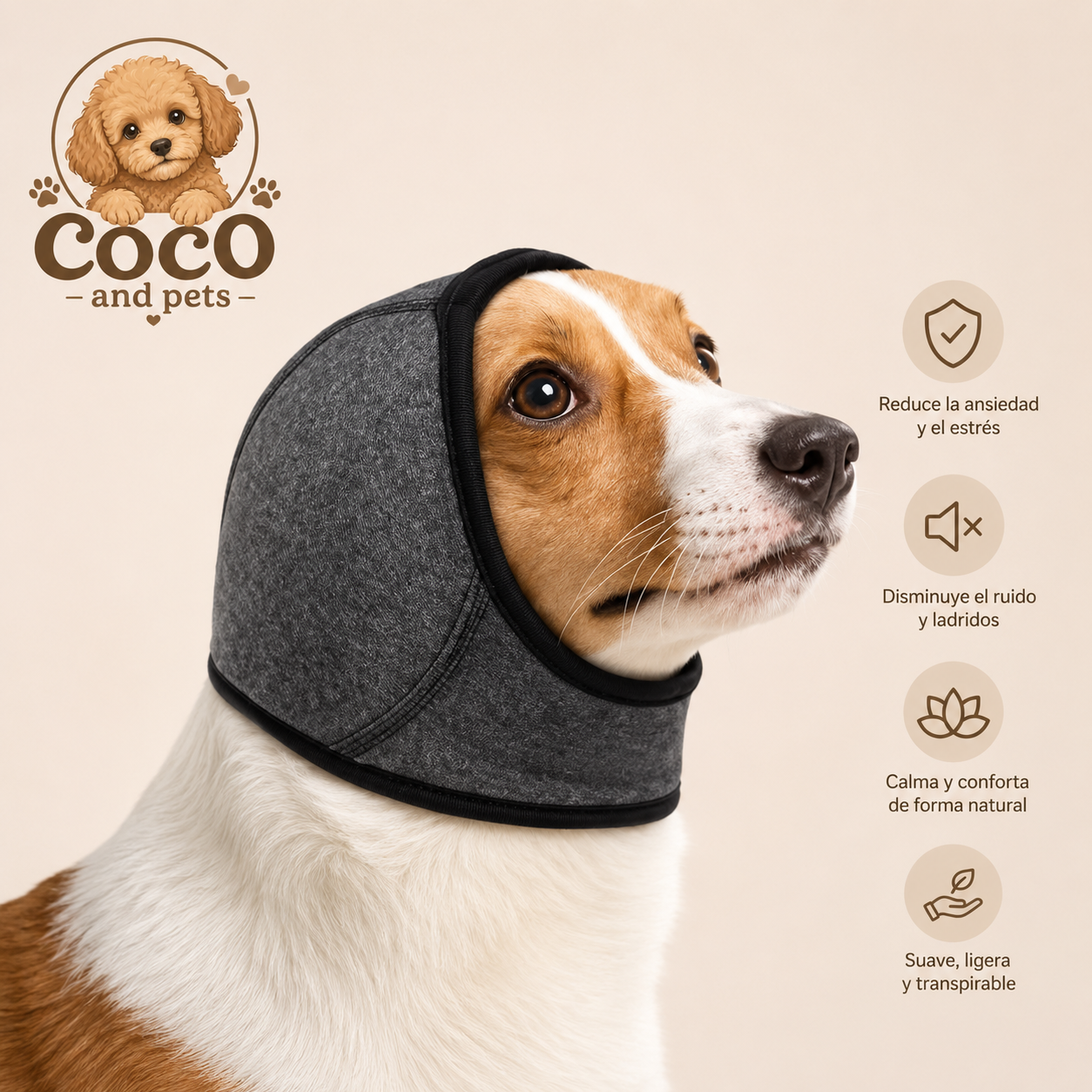 Capucha Antiestrés para Perros