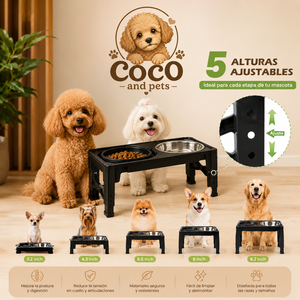 Comedero Deluxe Ajustable