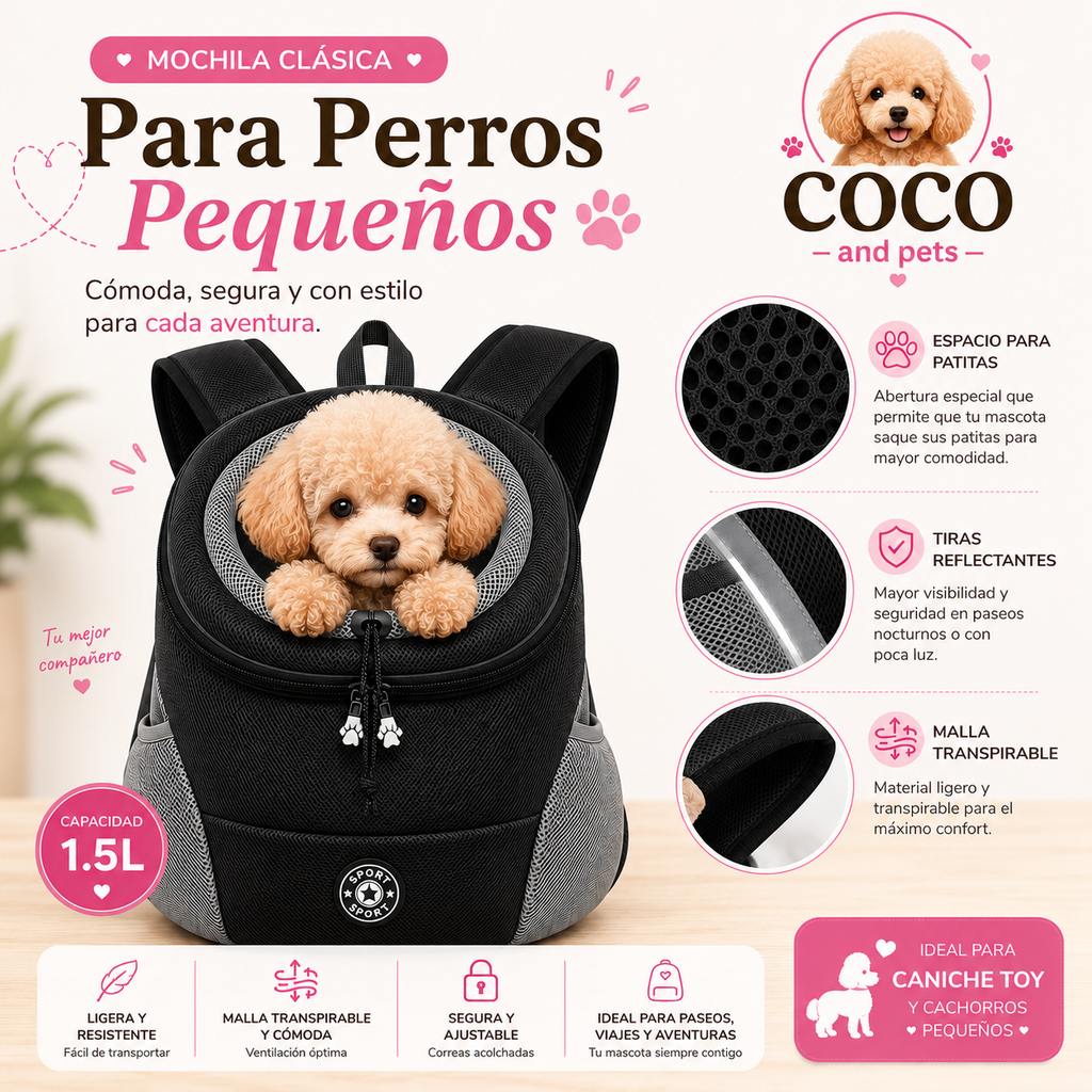 Mochila COCO – Lleva tu Mejor Amigo a Todas Partes