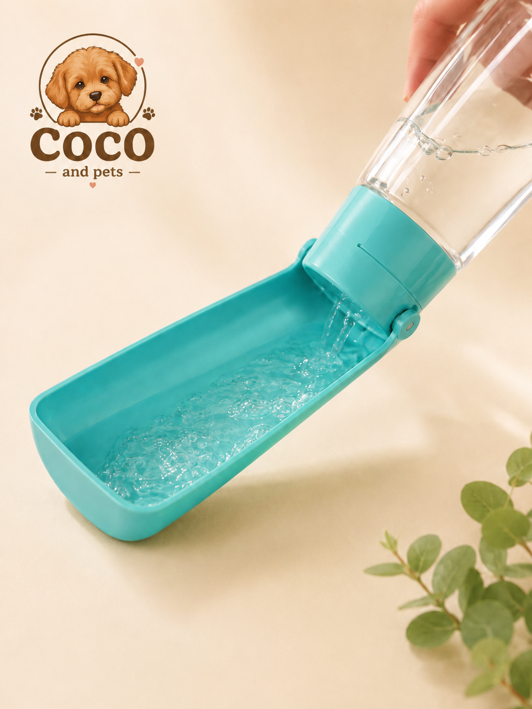 Botella Portátil de Agua plegable  para Perros Mateo  – 550 ml