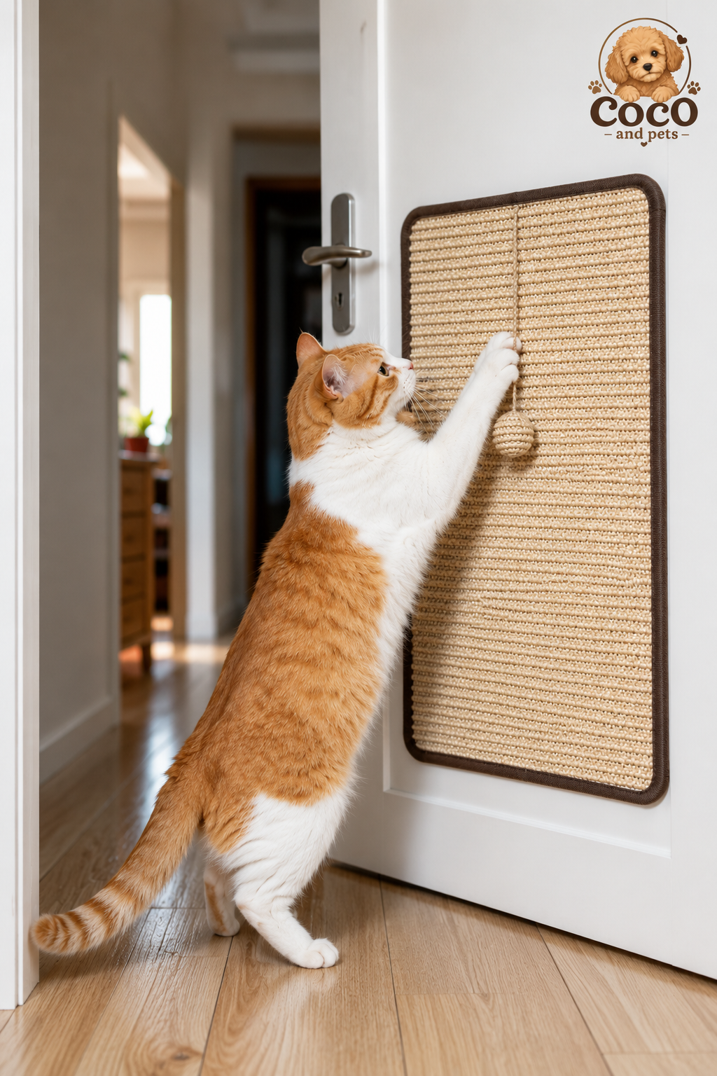 Rascador Protector para Sofá y Puertas para Gatos | Resistente y Fácil de Instalar