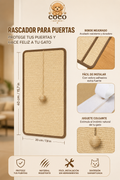 Rascador Protector para Sofá y Puertas para Gatos | Resistente y Fácil de Instalar
