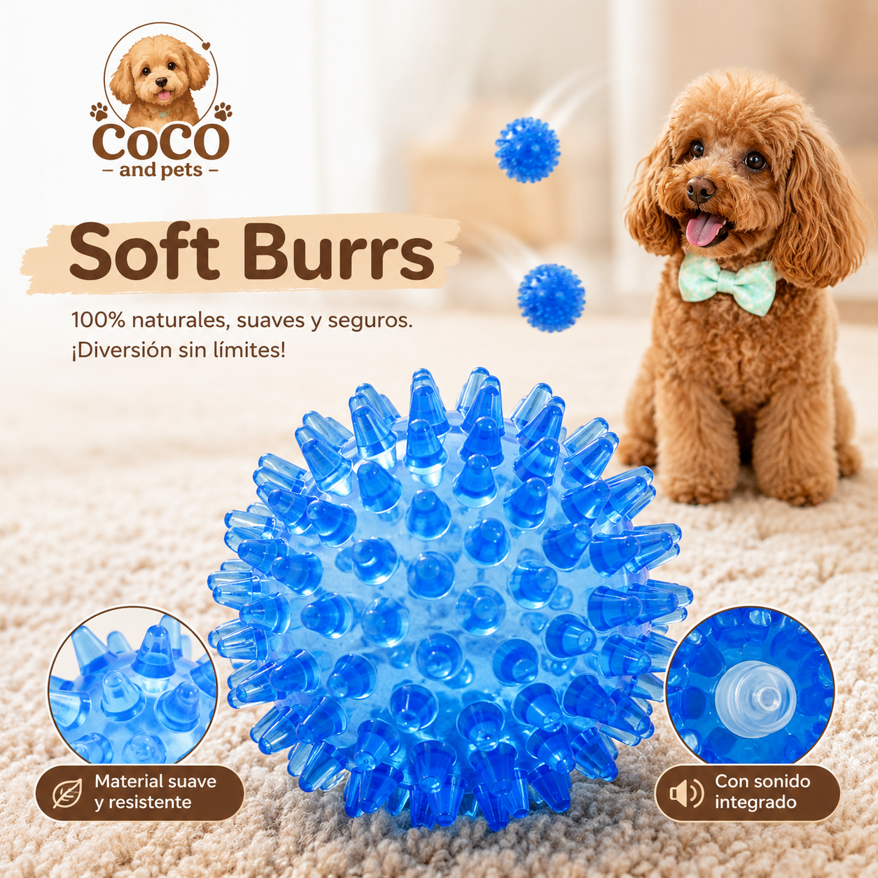 Pelota Interactiva Dental coco