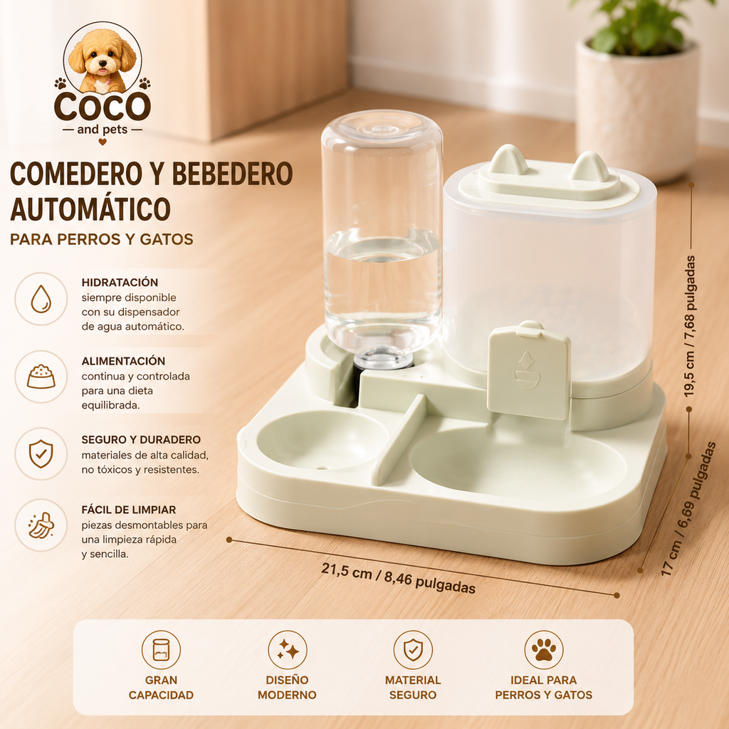 Comedero y Bebedero Automático yeri